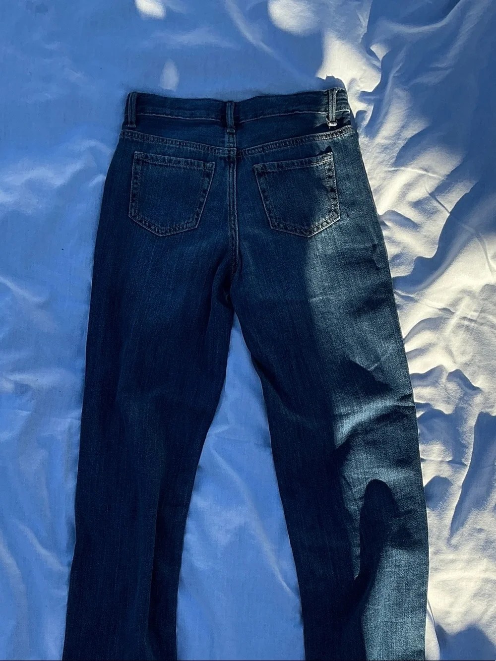 The Children's Place Dark Blue Straight Leg Jeans with Stud Accents